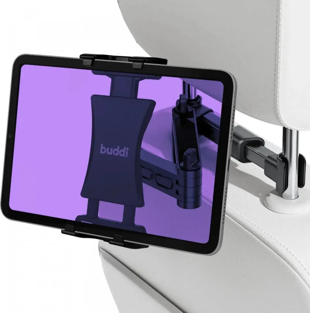 Buddi TabWay Autohouder Hoofdsteun - Universeel - Zwart