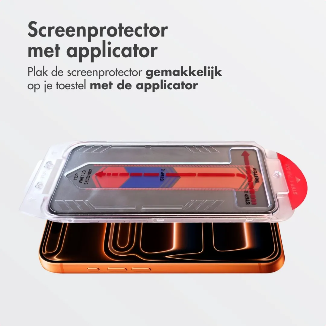 Accezz Screenprotector iPhone 17 Pro Max - Gehard Glas Privacy