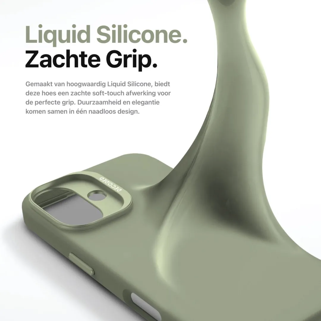 Decoded Siliconen Hoesje iPhone 16 - Jade Groen - afbeelding 6 van 6
