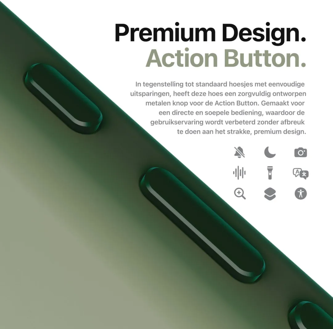 Decoded Siliconen Hoesje iPhone 16 - Jade Groen