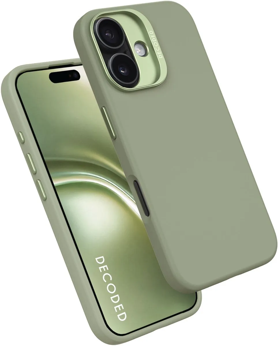 Decoded Siliconen Hoesje iPhone 16 - Jade Groen