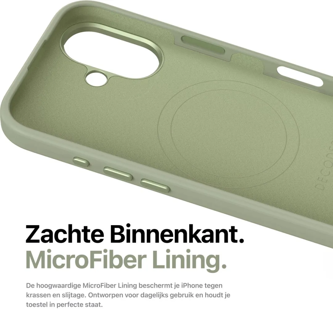 Decoded Siliconen Hoesje iPhone 16 - Jade Groen