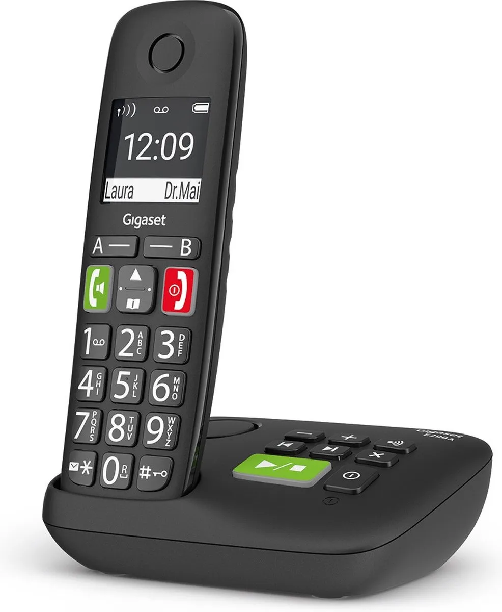 Gigaset E290A DECT Telefoon - 1 Handset - Zwart