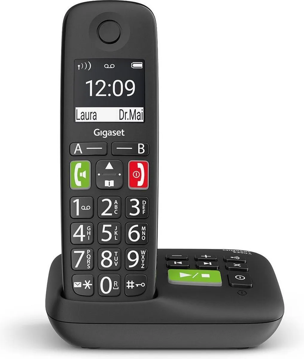 Gigaset E290A DECT Telefoon - 1 Handset - Zwart