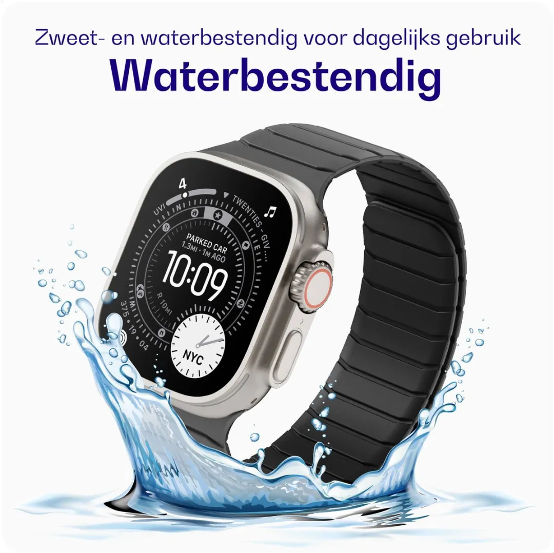 Buddi Fuse Magnetisch Bandje Apple Watch - 44/45/46/49mm - Grijs