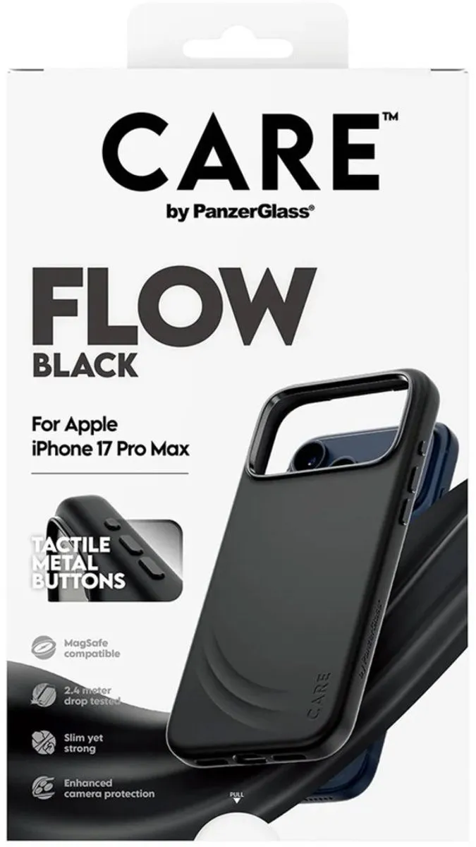 PanzerGlass Care Flow MagSafe Hoes Iphone 17 Pro Max - Zwart - afbeelding 6 van 6