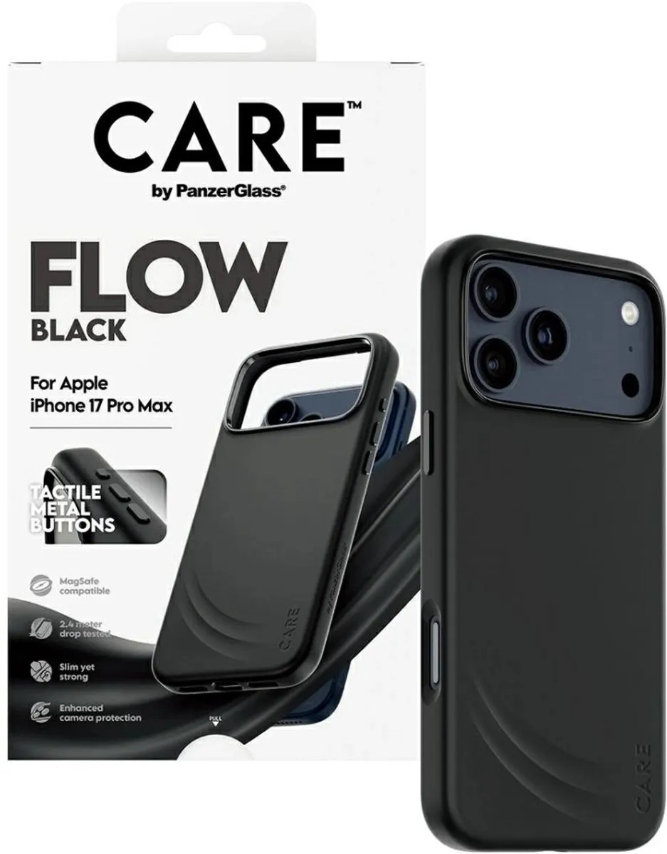 PanzerGlass Care Flow MagSafe Hoes Iphone 17 Pro Max - Zwart - afbeelding 3 van 6