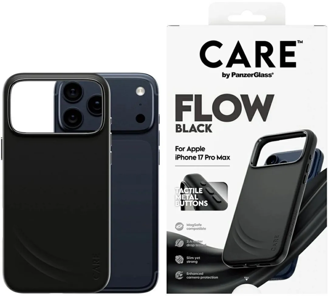 PanzerGlass Care Flow MagSafe Hoes Iphone 17 Pro Max - Zwart - afbeelding 2 van 6