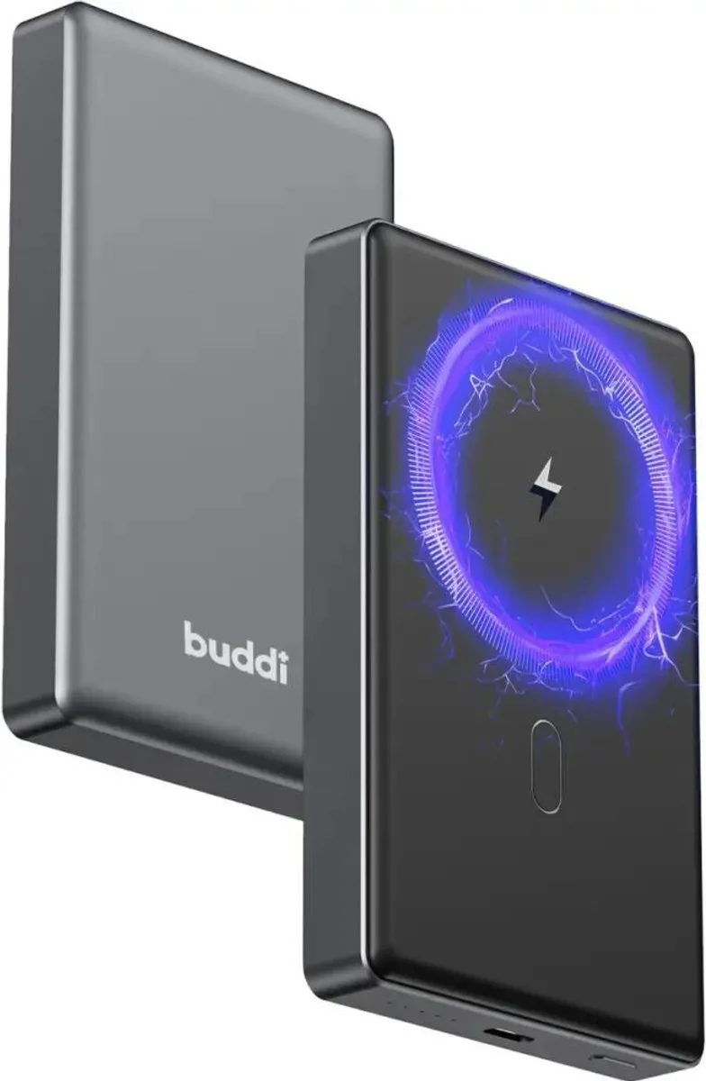 Buddi Connect Duo Pack 10.000mAh Powerbank - 20W USB-C - MagSafe - Zwart