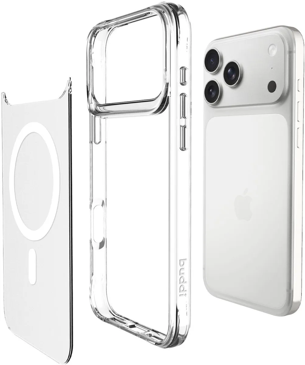 Buddi Core iPhone 17 Pro Hoesje - MagSafe - Transparant Mat