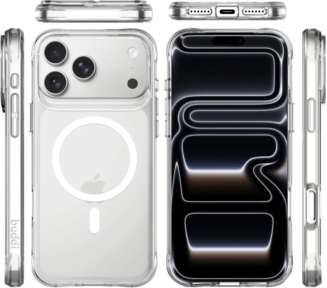 Buddi Core iPhone 17 Pro Hoesje - MagSafe - Transparant Mat