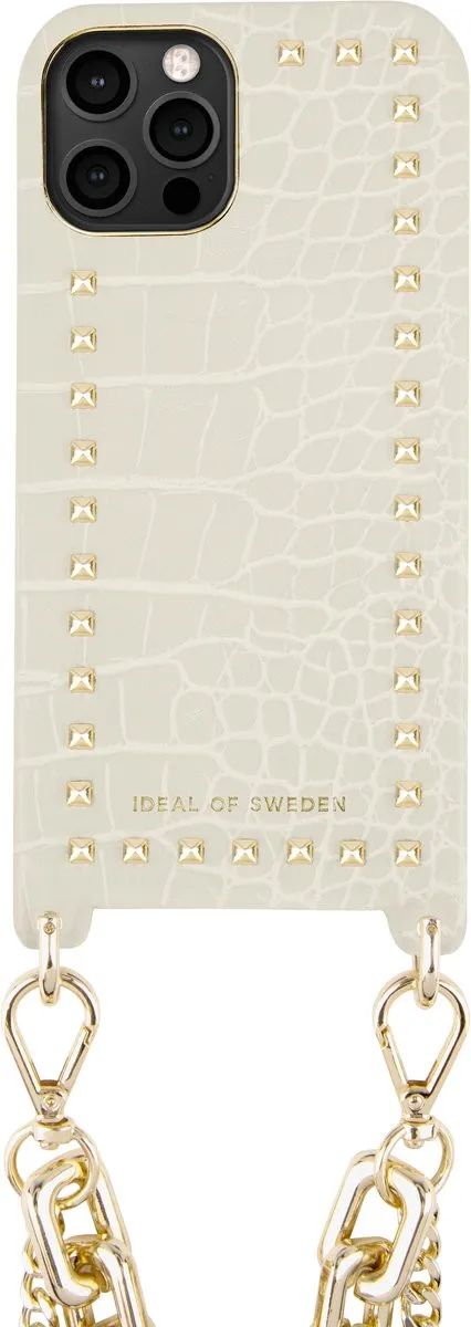 iDeal of Sweden Statement Necklace Case iPhone 12/12 Pro - Cream Croco - IDSPNSS21-I2061-278 - afbeelding 6 van 6