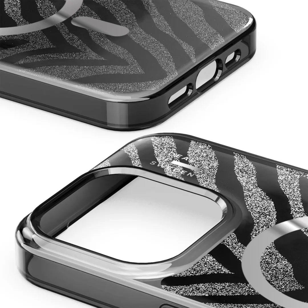 iDeal of Sweden Clear Case iPhone 15 Pro - Zebra Mystique - IDCLCMS-I2361P-573