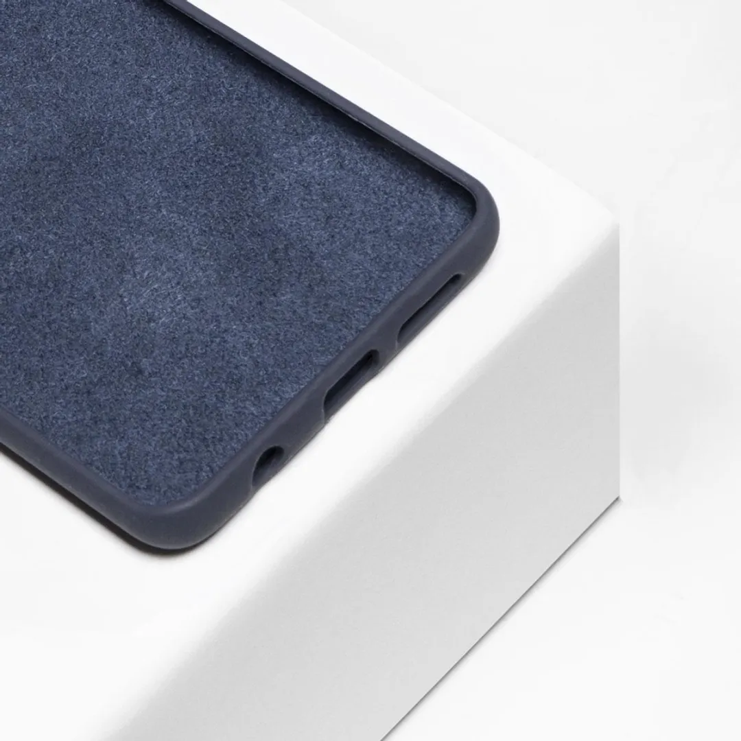 BMAX Siliconen Hoesje Samsung Galaxy S10+ - Donkerblauw