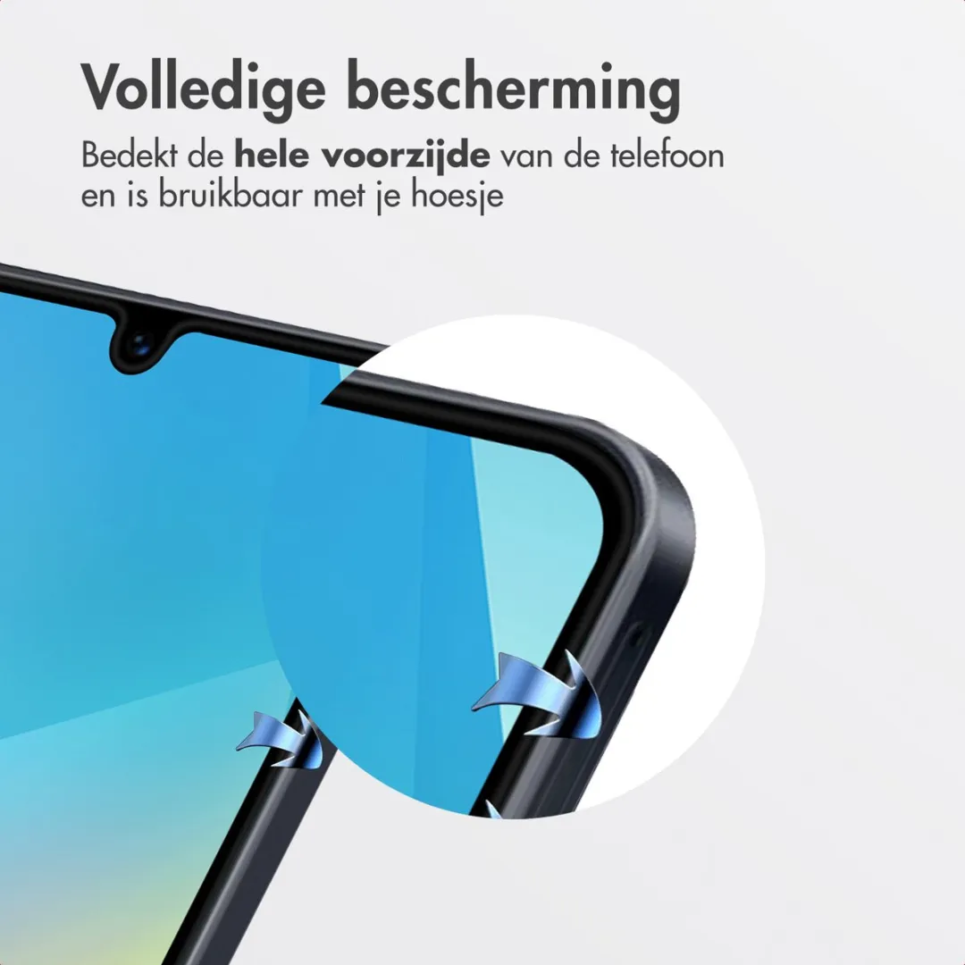 Accezz Screenprotector Samsung Galaxy A16/A17 - Glas met anti-stof applicator - afbeelding 6 van 6
