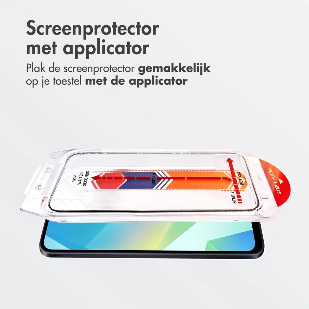 Accezz Screenprotector Samsung Galaxy A16/A17 - Glas met anti-stof applicator