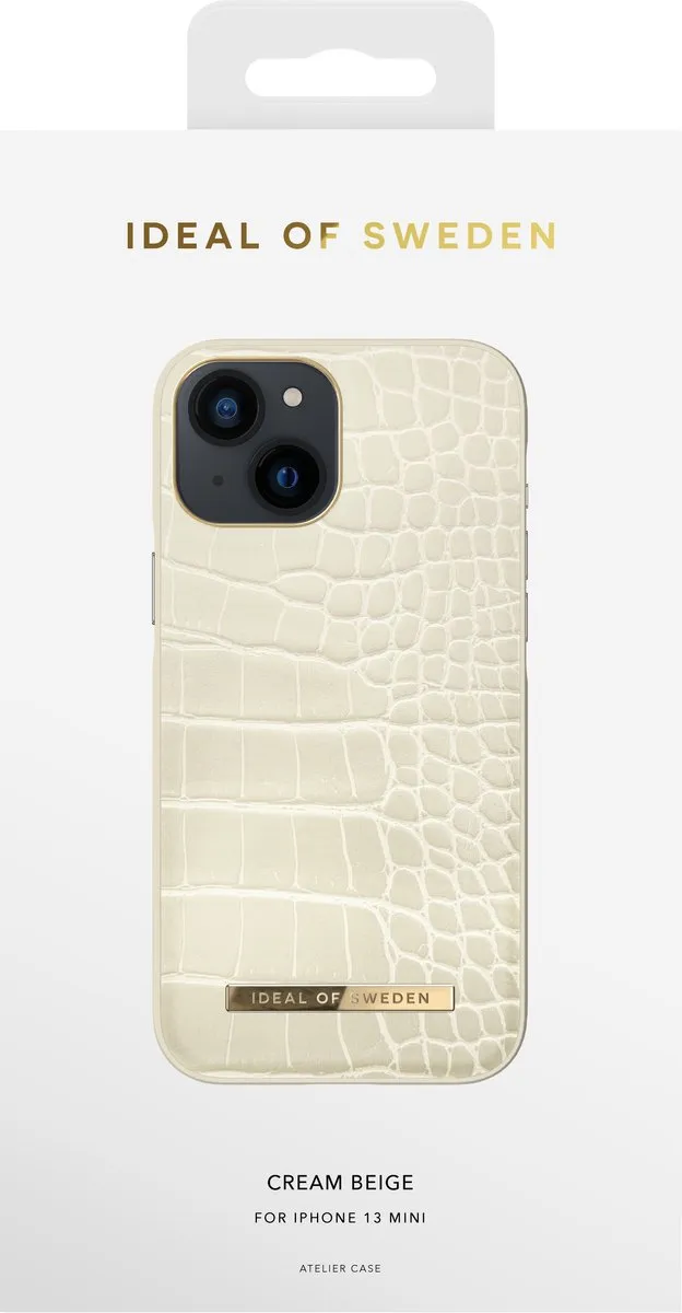 iDeal of Sweden Atelier Case iPhone 13 Mini Cream Beige Croco - IDACSS22-I2154-395 - afbeelding 4 van 4