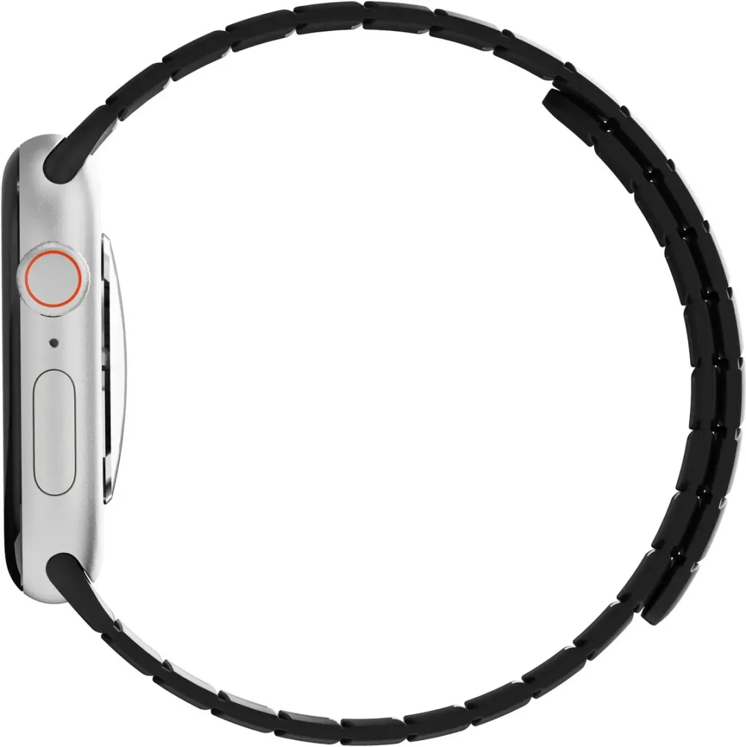 Buddi Fuse Magnetisch Bandje Apple Watch - 49/46/45/44/42mm - Zwart Lichtblauw