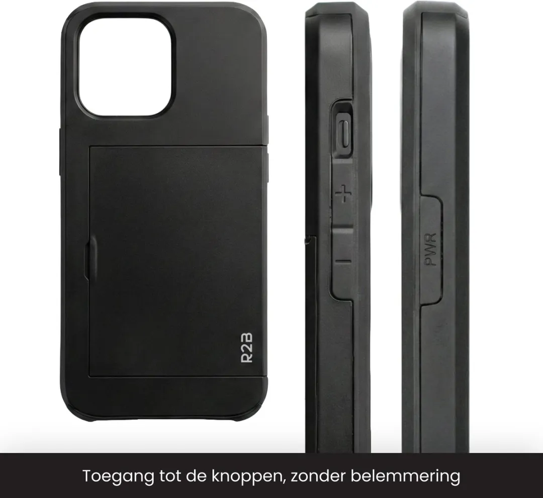 R2B Utrecht iPhone 14 Pro Max Hoesje - 3 Pasjes - Zwart