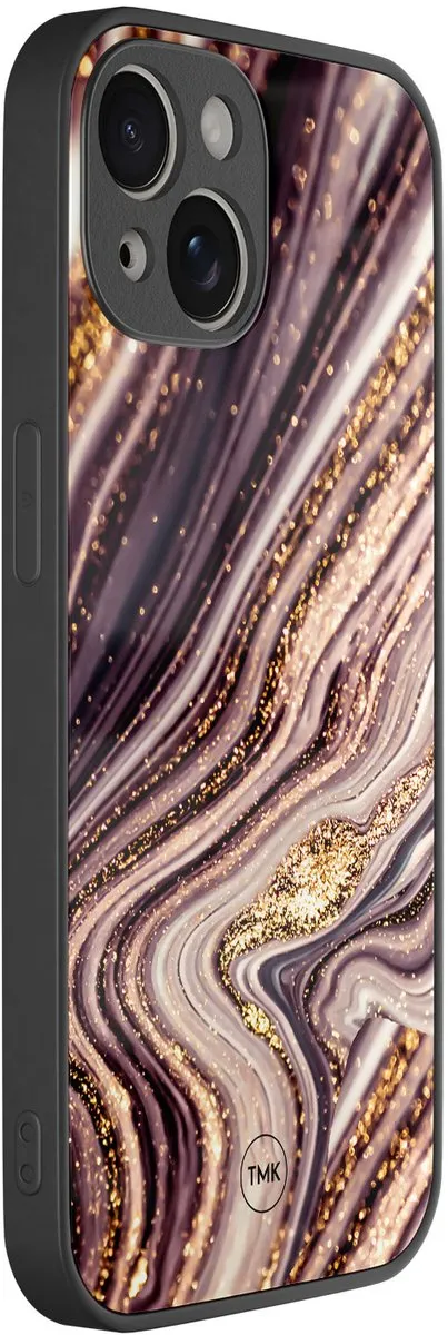 Casevibes iPhone 13 Hoesje - Roze Marmer