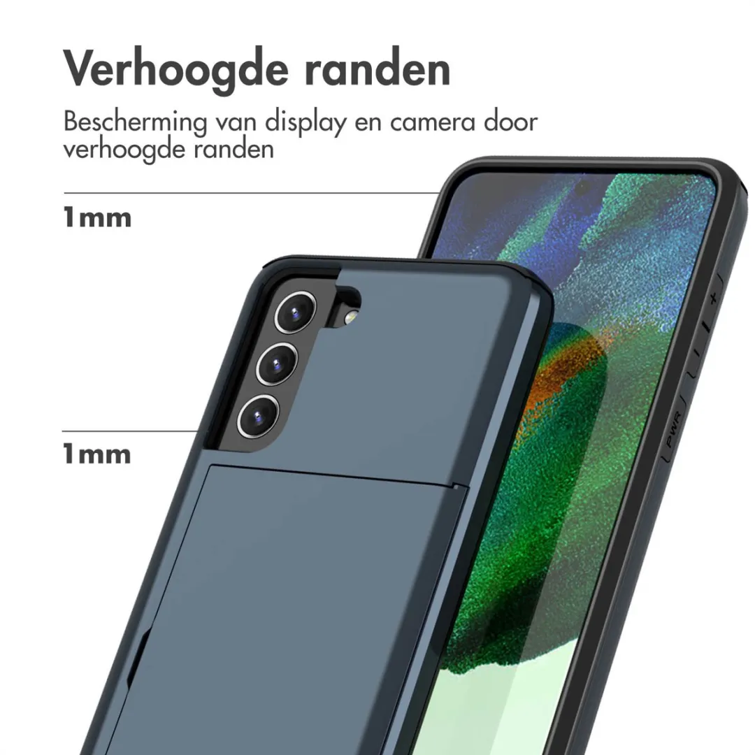 Imoshion Hoesje Samsung Galaxy S21 FE - Donkerblauw - 2 Pasjes - afbeelding 6 van 6
