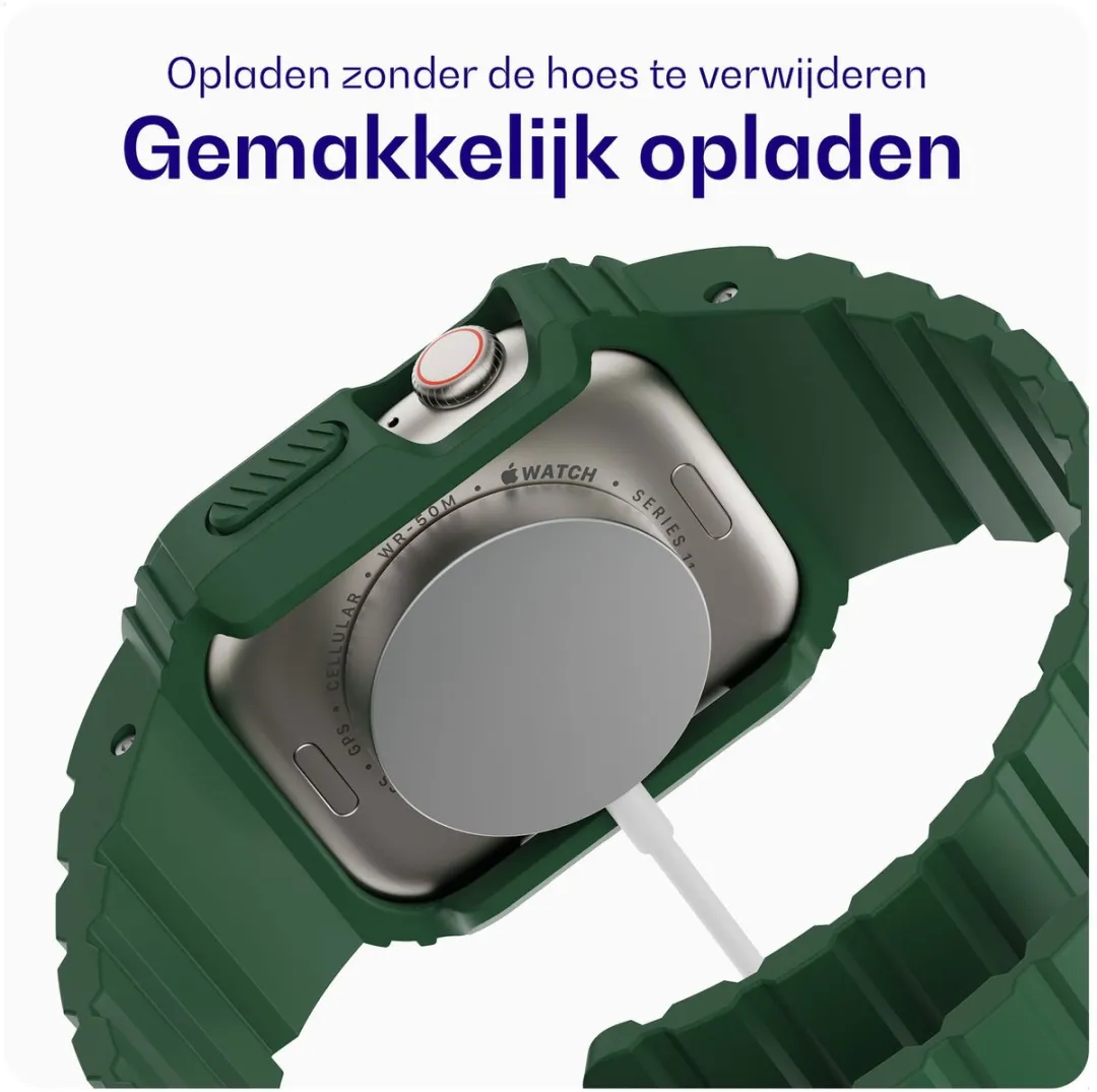 Buddi Forge Bandje en Hoesje Apple Watch 40/41mm - Groen