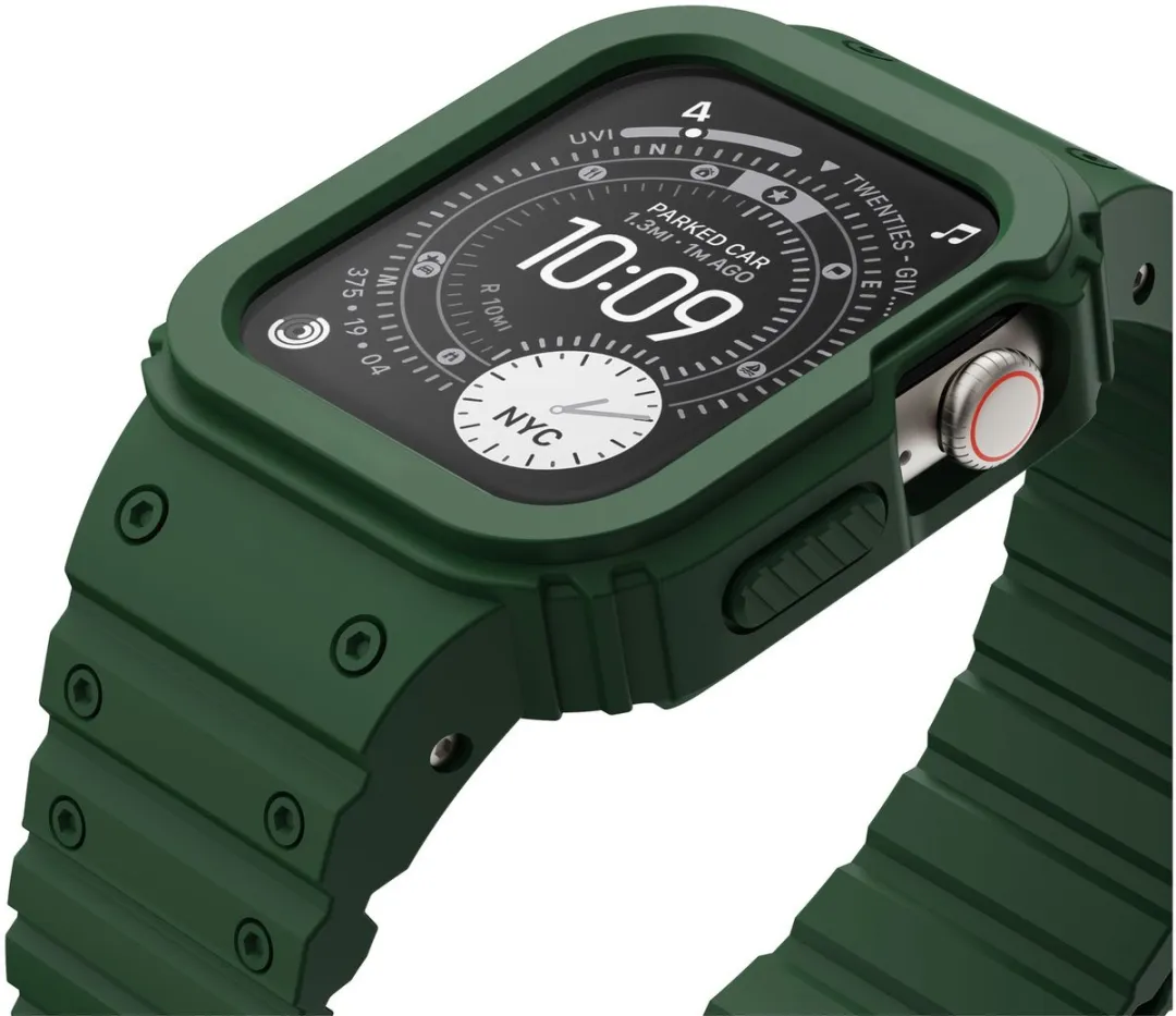 Buddi Forge Bandje en Hoesje Apple Watch 40/41mm - Groen - afbeelding 6 van 6