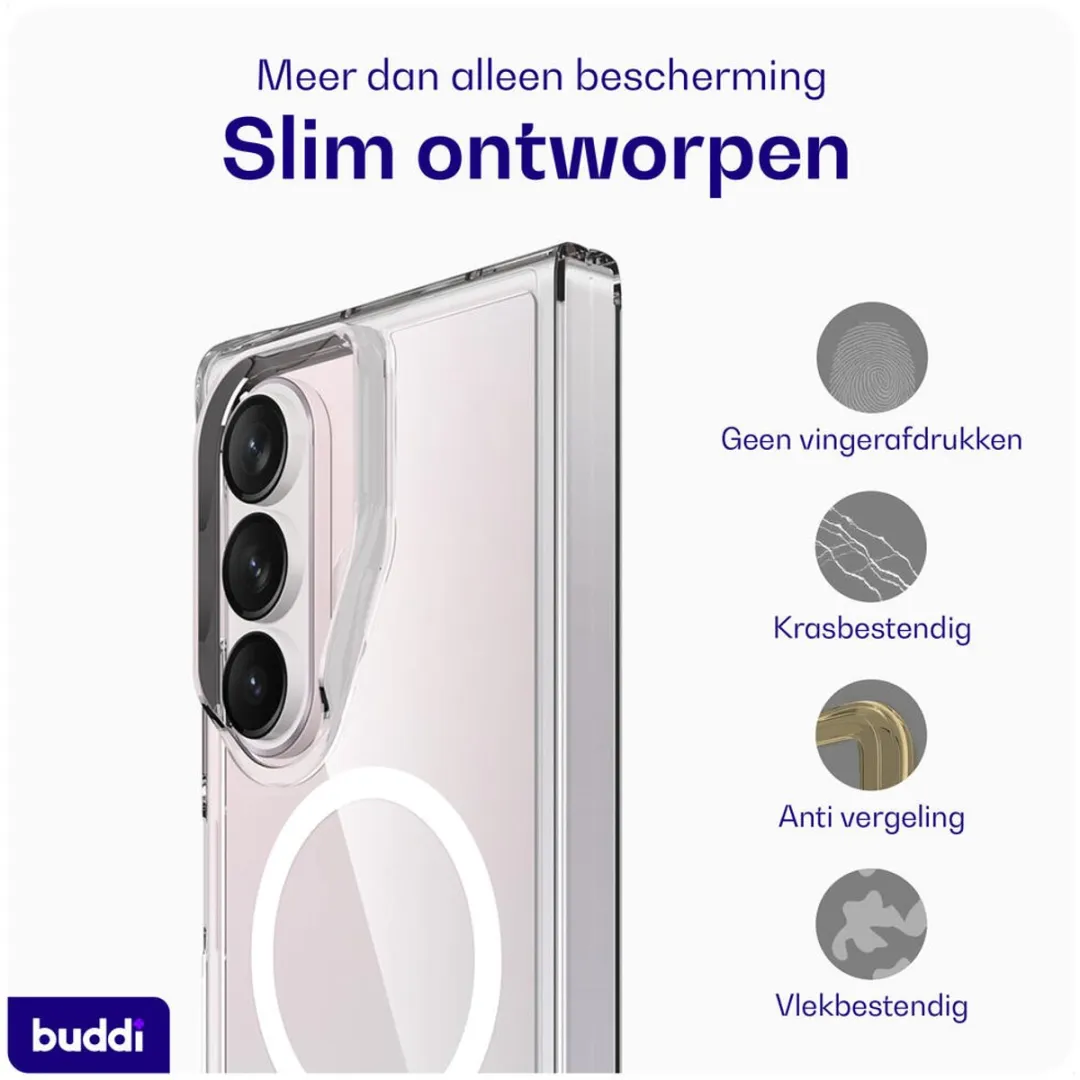 Buddi Core Hoesje Samsung Galaxy Z Fold 7 - MagSafe - Transparant