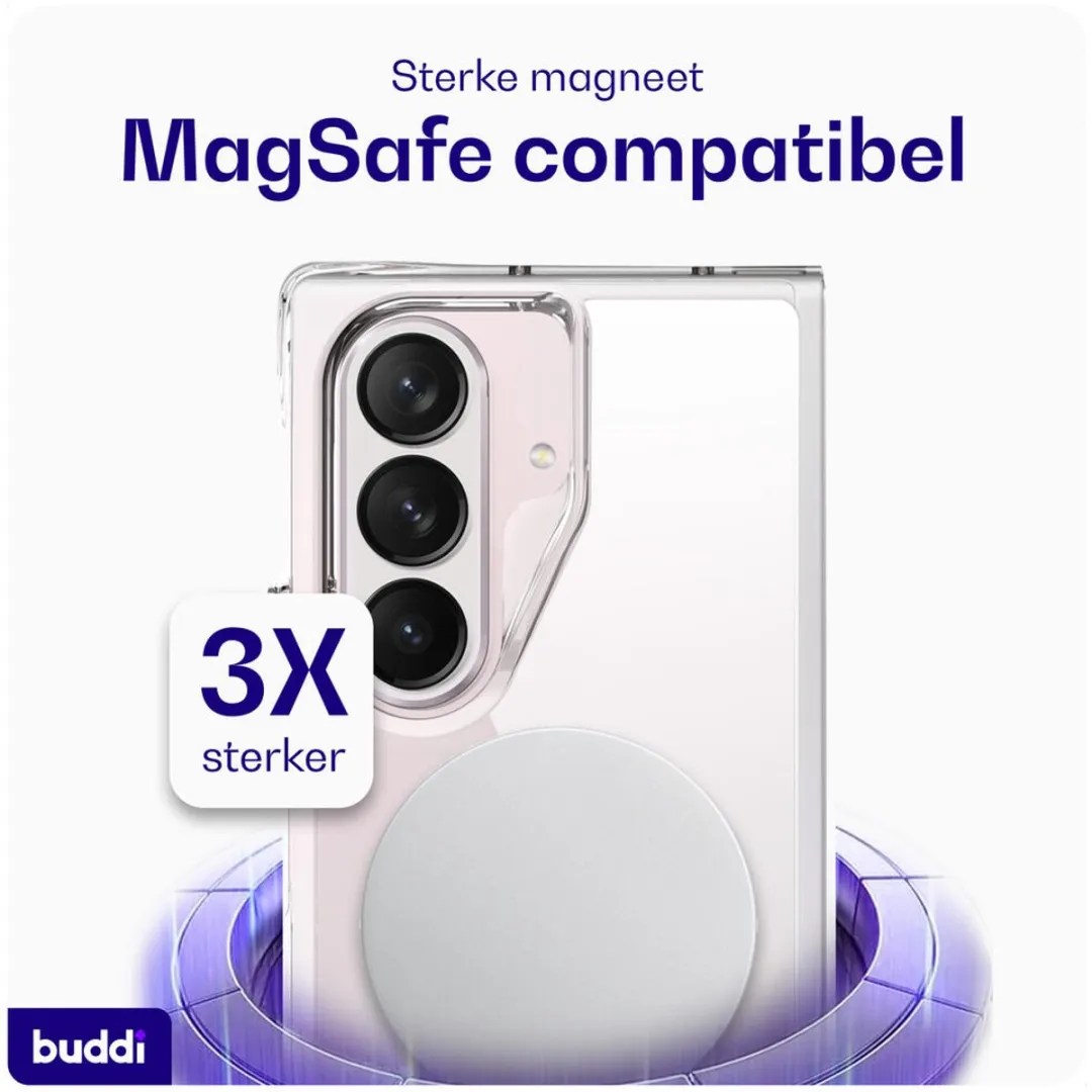 Buddi Core Hoesje Samsung Galaxy Z Fold 7 - MagSafe - Transparant