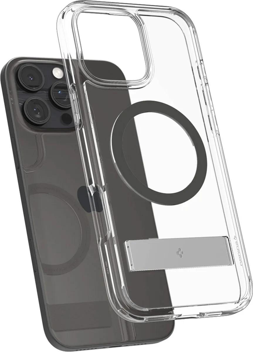 Spigen Ultra Hybrid S ACS08010 Hoes iPhone 16 Pro Max - Zwart