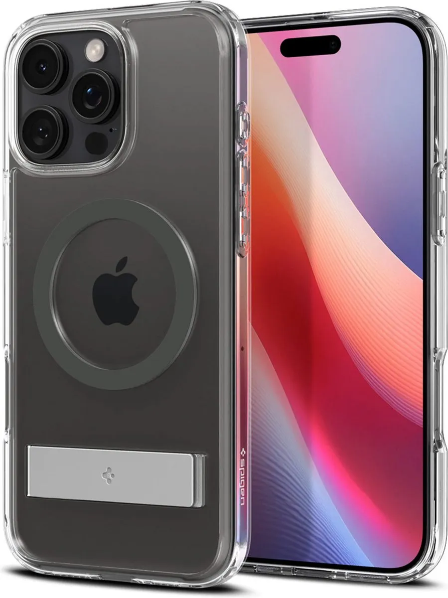 Spigen Ultra Hybrid S ACS08010 Hoes iPhone 16 Pro Max - Zwart