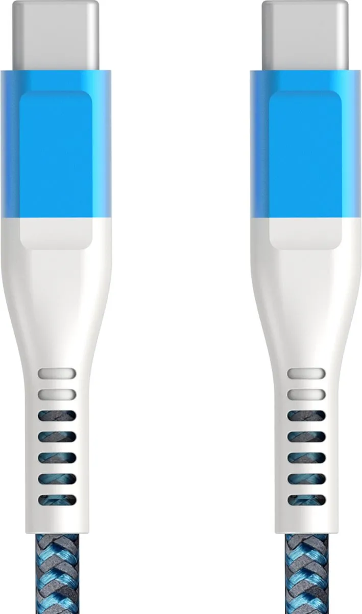 GB USB-C Oplaadkabel Twisted Blue 2m