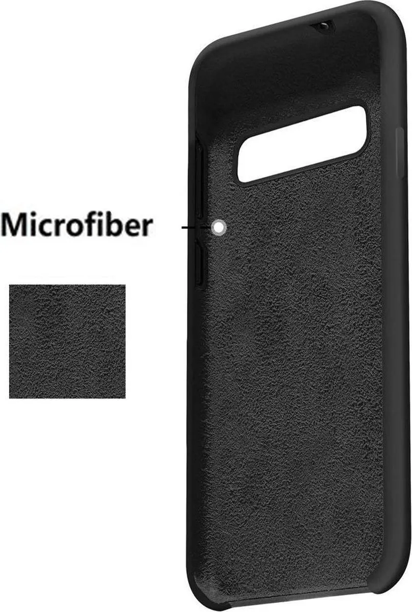 BMAX Siliconen Hoesje Samsung Galaxy S10+ - Zwart