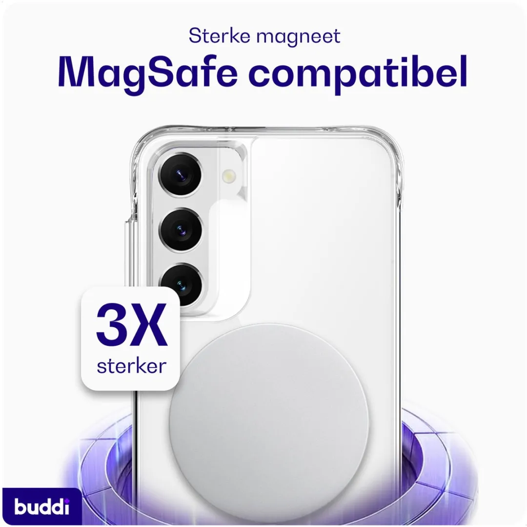 Buddi Core Hoesje Samsung Galaxy S23 Plus - MagSafe - Transparant