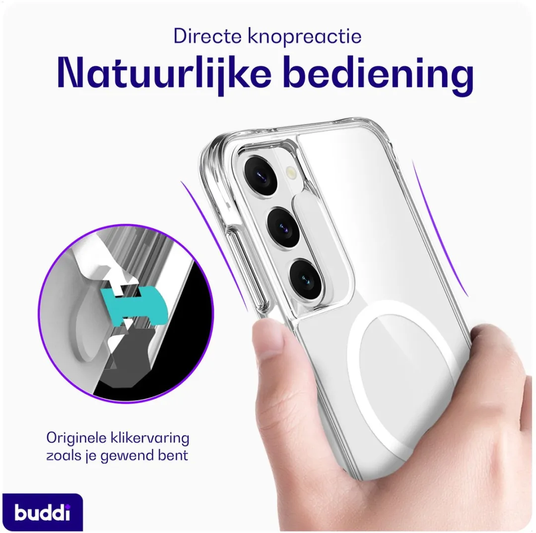 Buddi Core Hoesje Samsung Galaxy S23 Plus - MagSafe - Transparant