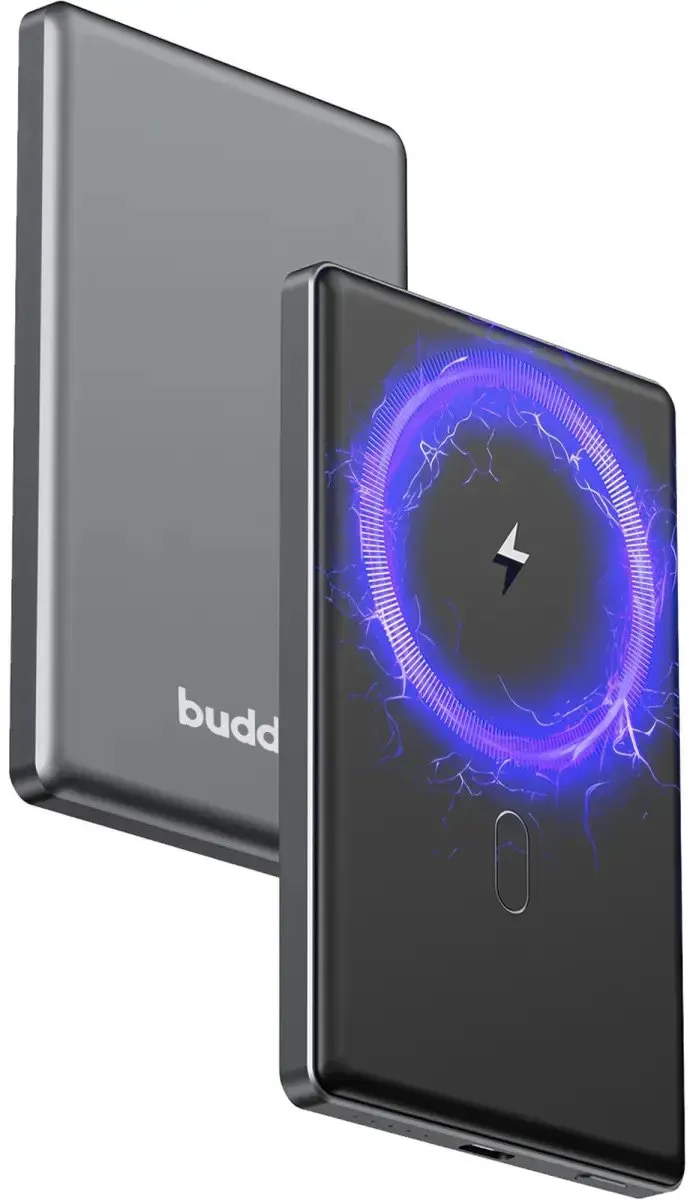 Buddi Connect Powerbank 5000mAh - MagSafe 20W - Zwart - afbeelding 4 van 6
