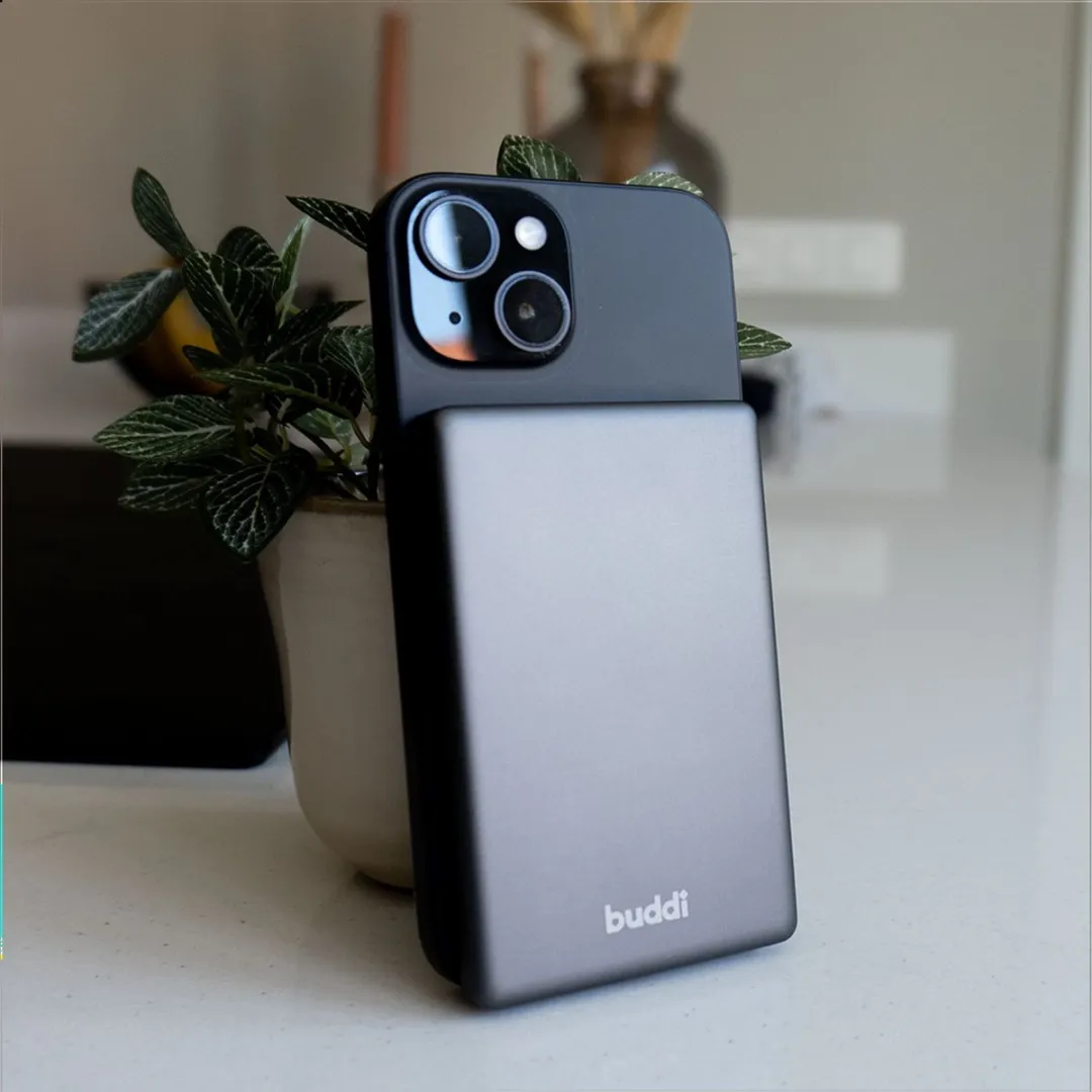 Buddi Connect Powerbank 5000mAh - MagSafe 20W - Zwart - afbeelding 5 van 6