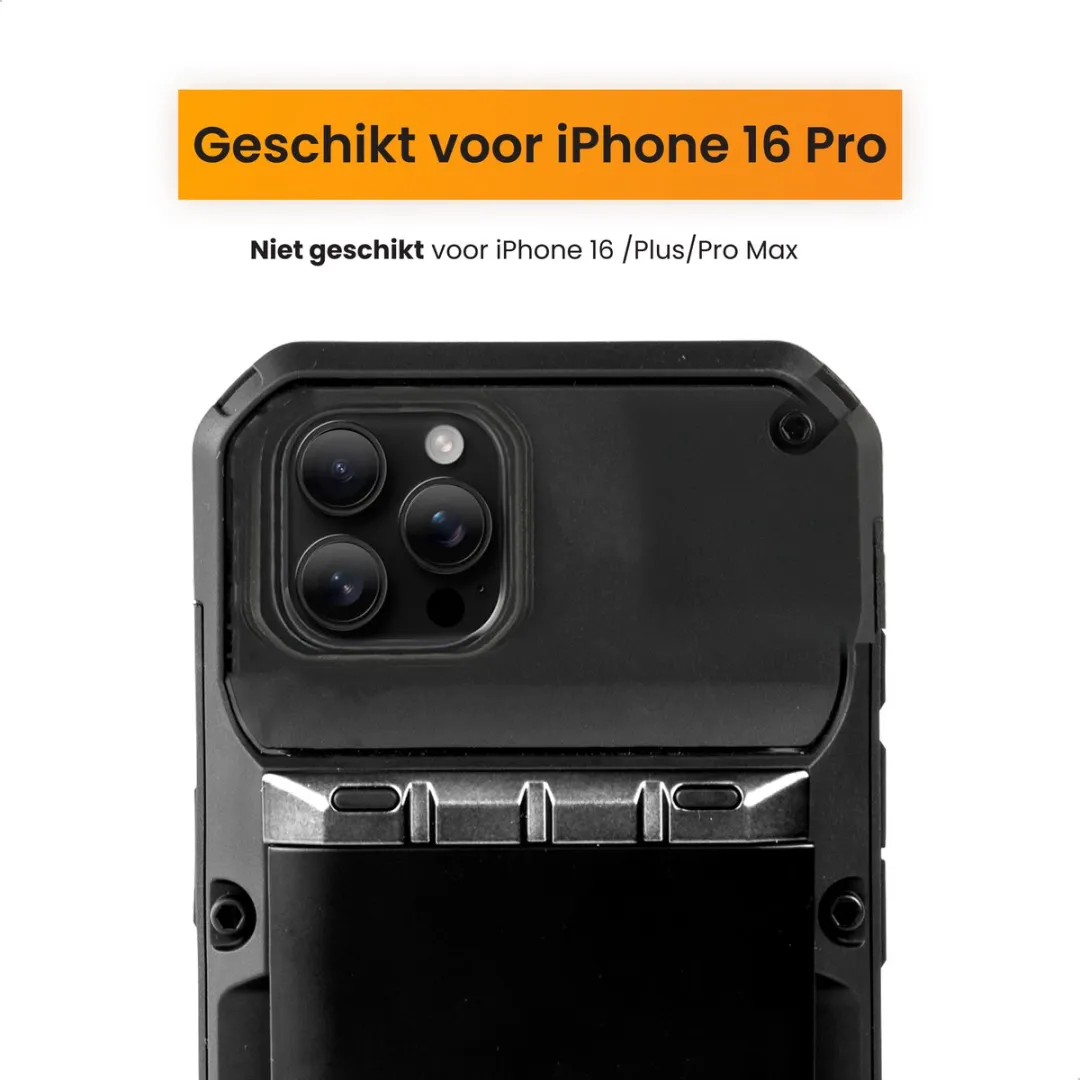 R2B iPhone 16 Pro Hoesje met Pasjeshouder - 4 Pasjes - Zwart