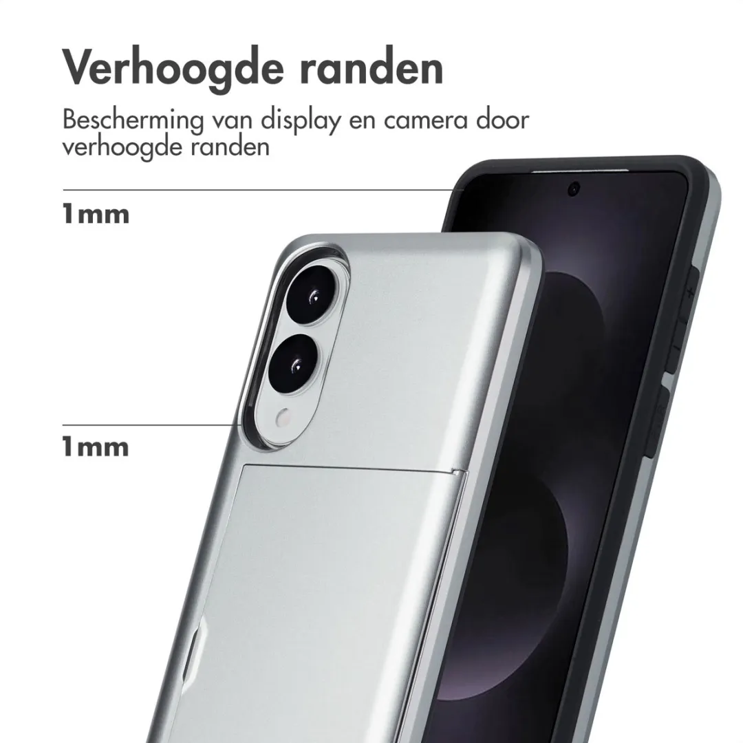 Imoshion Hoesje Samsung Galaxy S25 Edge - 2 Pasjes Grijs
