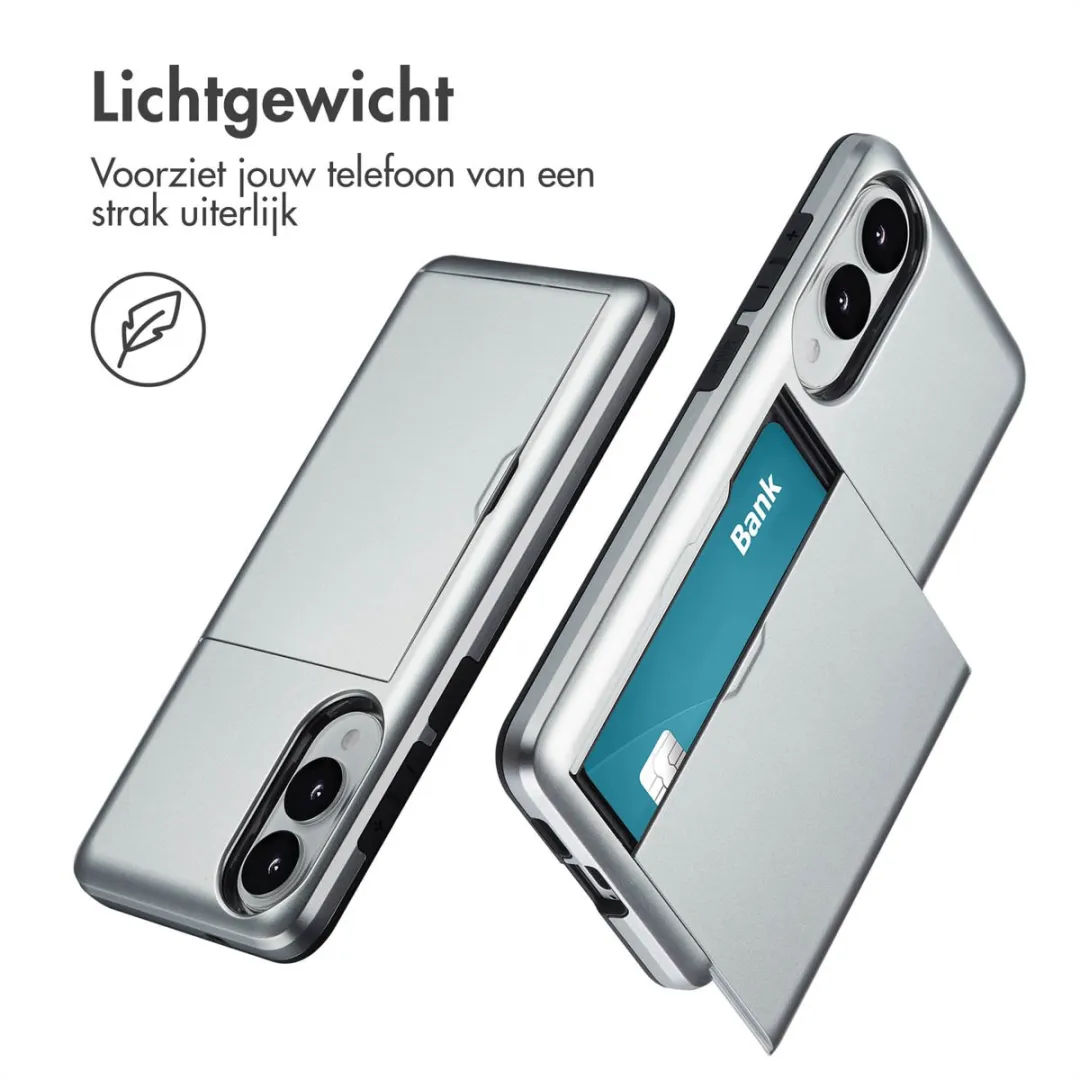 Imoshion Hoesje Samsung Galaxy S25 Edge - 2 Pasjes Grijs