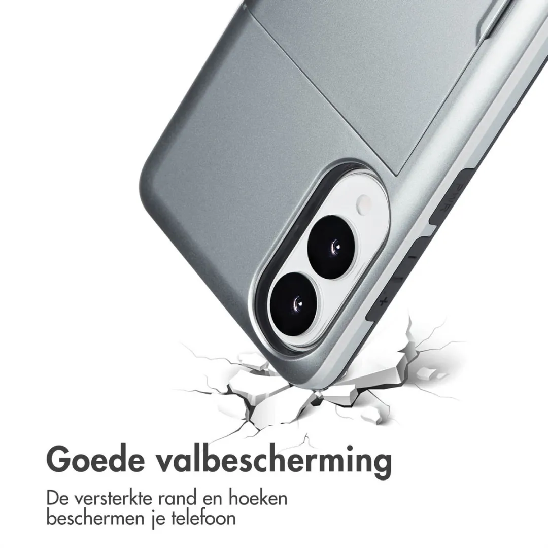 Imoshion Hoesje Samsung Galaxy S25 Edge - 2 Pasjes Grijs