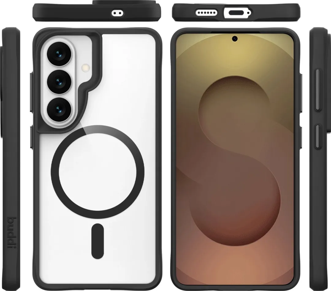Buddi Hybrid Hoesje Samsung Galaxy S26 - MagSafe Transparant Zwart