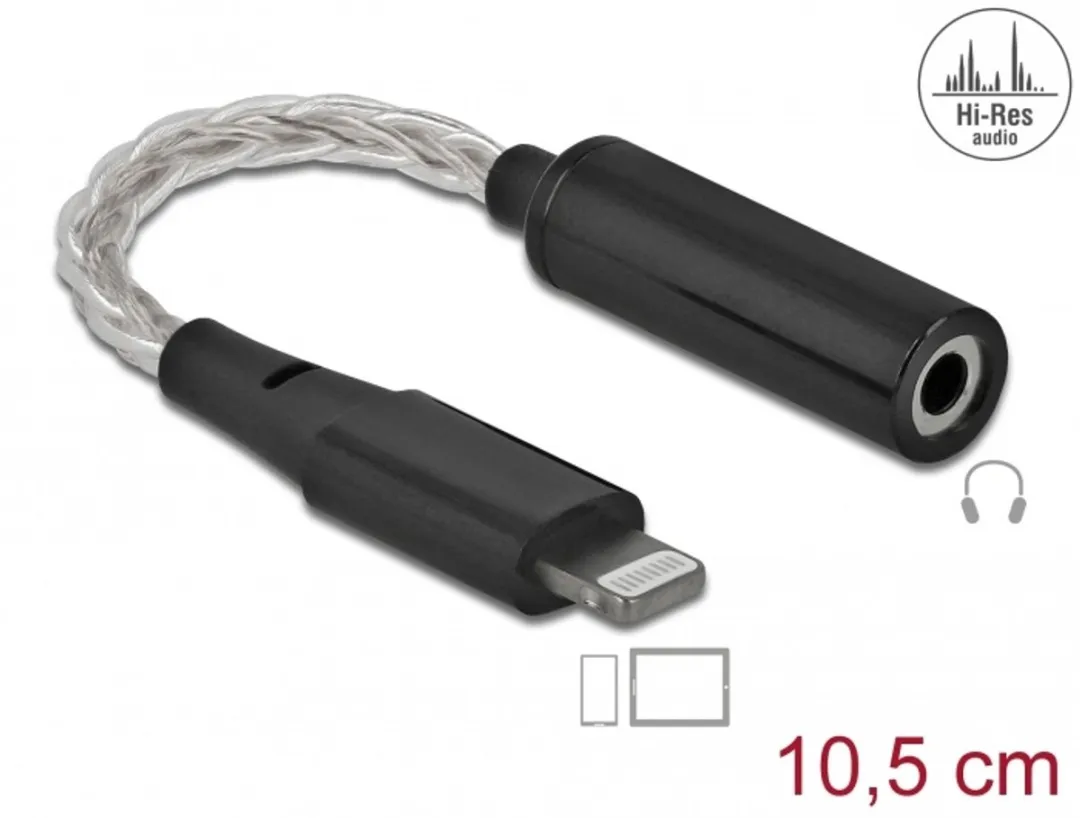 Delock 66317 Audio-adapter Lightning naar 3,5mm Jack