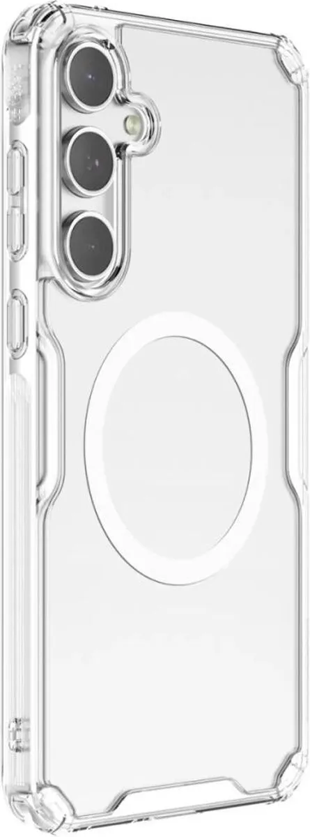 Nillkin Nature Pro Magnetic Hoesje Samsung Galaxy A55 - MagSafe Wit