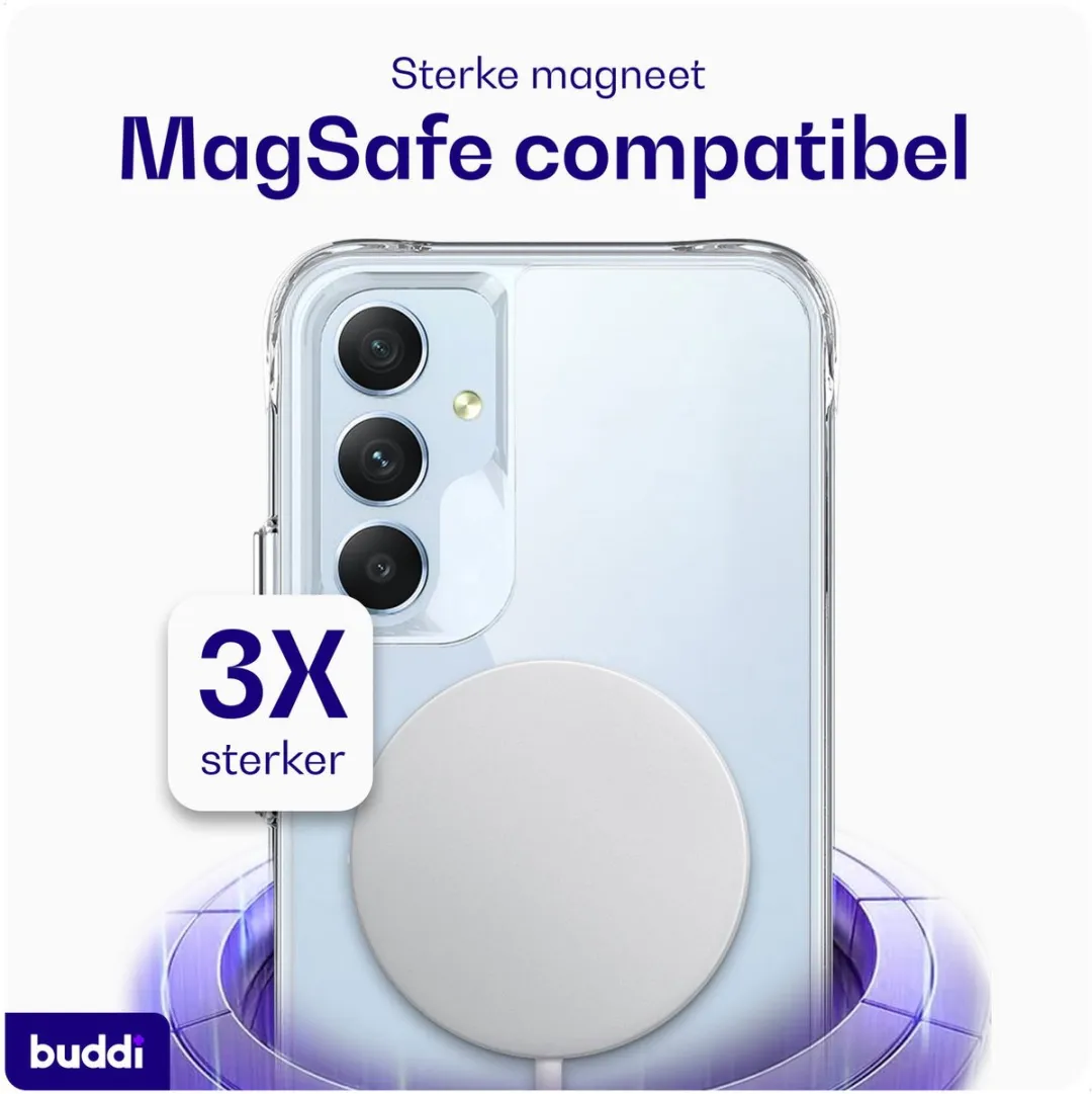 Buddi Core Hoesje Samsung Galaxy A54 - MagSafe - Transparant