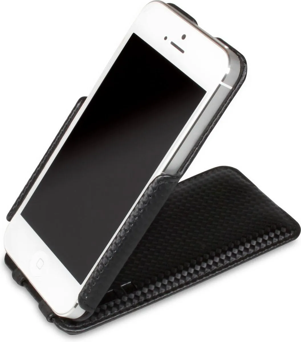 iCandy FlapBag voor iPhone 5/5S carbon zwart