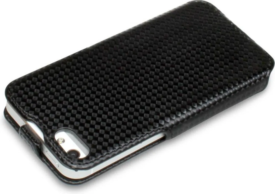 iCandy FlapBag voor iPhone 5/5S carbon zwart
