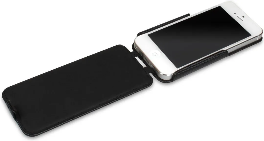iCandy FlapBag voor iPhone 5/5S carbon zwart
