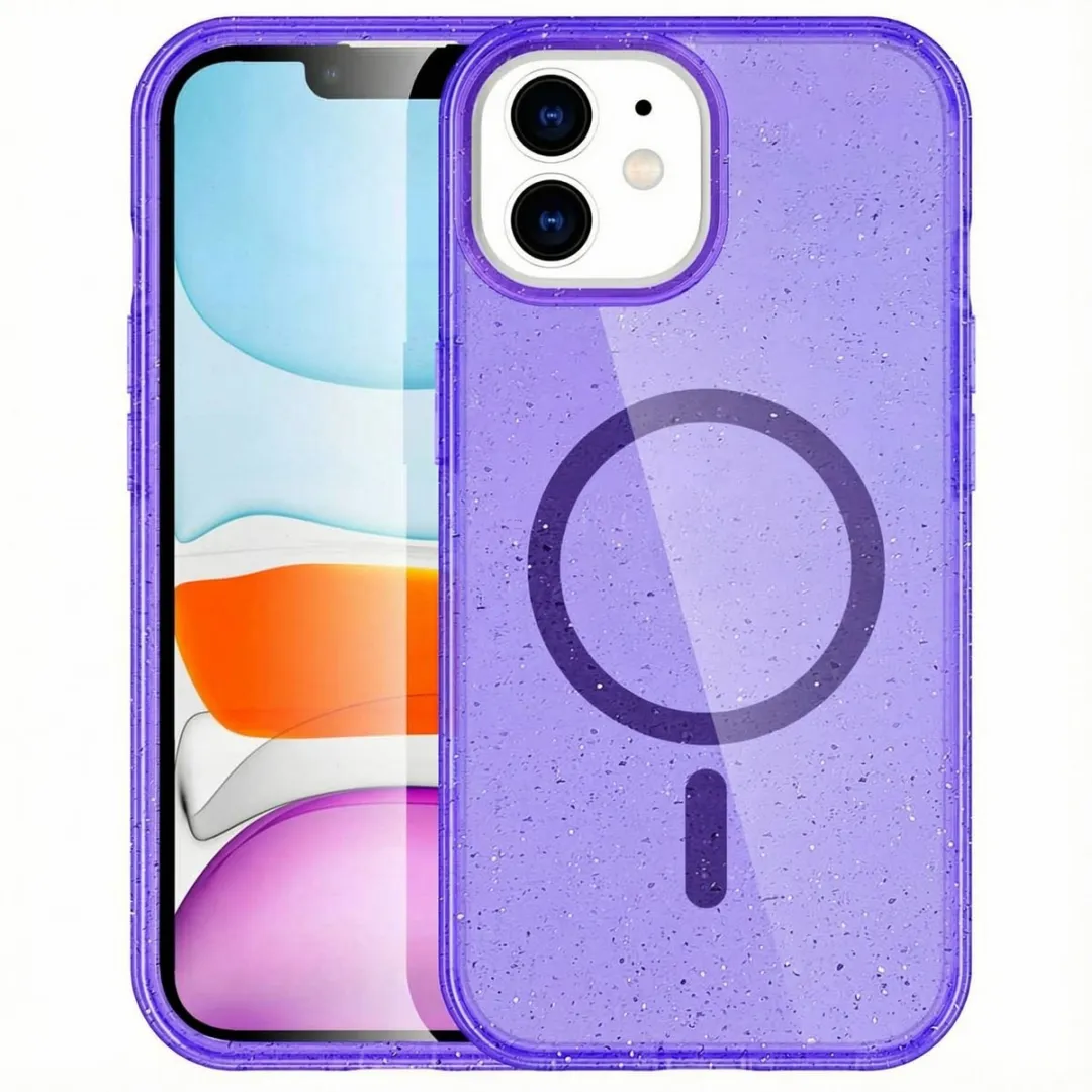Imoshion Hoesje iPhone 12 Pro/12 Sparkle Glitter Paars