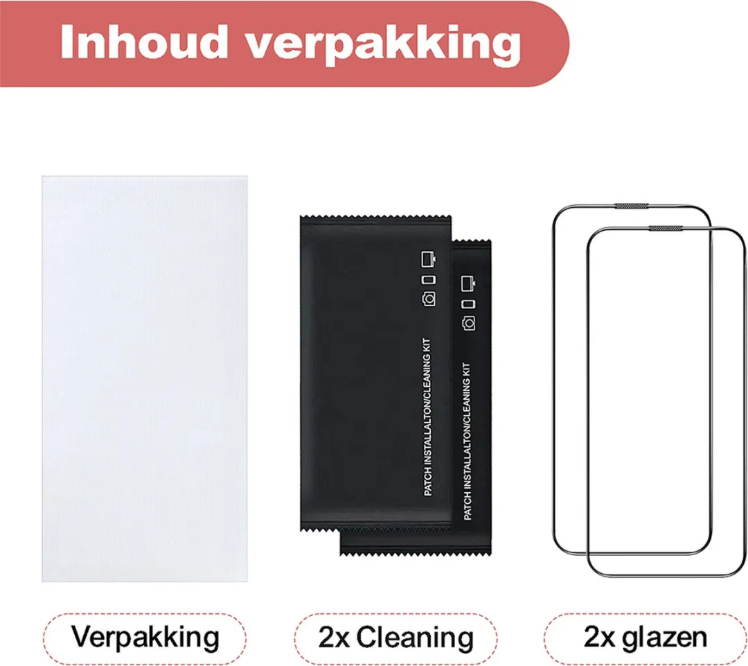 GB ProGuard Elite iPhone 16 Plus Schermbeschermer - 2 Stuks